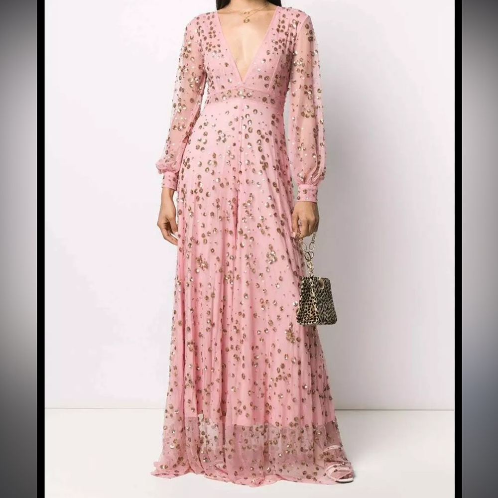 Loveshackfancy pink long sleeve Janet dress